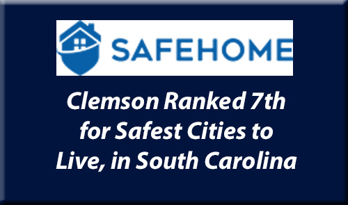 Clemson is One of the Safest Cities to Live in South Carolina
